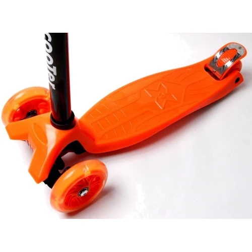 Детский самокат MAXI. Orange (светящиеся колёса) 1453732955: Количество колес 4