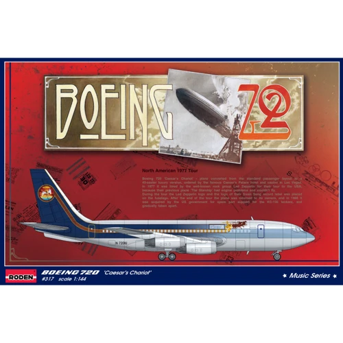 Модель Roden Самолет Boeing 720 "Caesar's Chariot" (RN317)