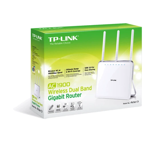 Маршрутизатор Wi-Fi TP-Link AC1900 Archer C9: Интерфейс подключения (LAN-порт) 4x 10/100/1000 Ethernet