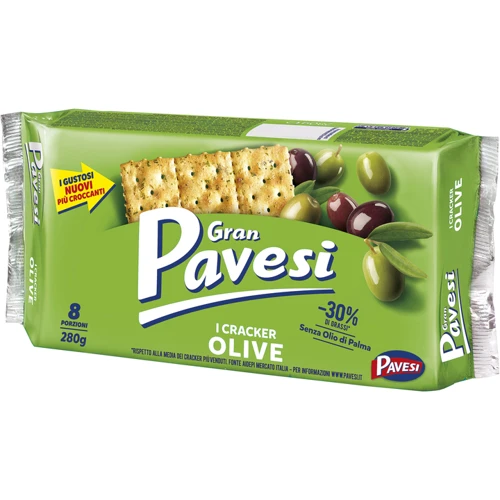 Крекеры Pavesi Gran с оливками 280 г (8013355500684) фото 2