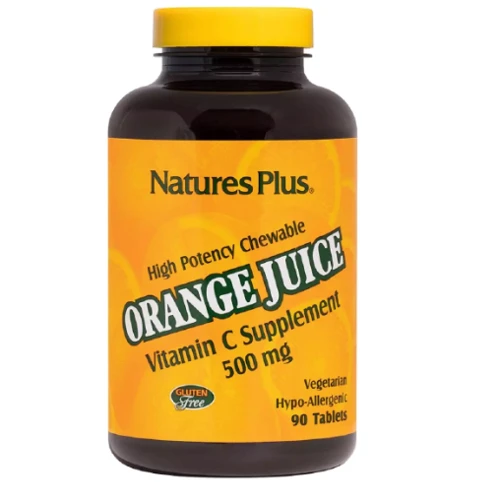 Nature's Plus Orange Juice Vitamin C 500 mg Вітамін С 90 жувальних таблеток
