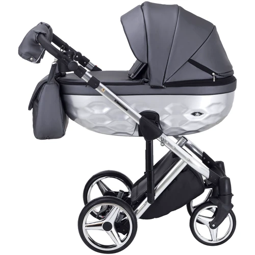 Коляска 2 в 1 Adamex Chantal Star Polar (Chrome) шкіра 100% Star 103 (624640): Кількість блоків 1