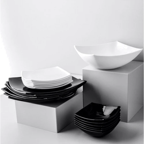 LUMINARC QUADRATO WHITE 19 см десертная (H3658): Материал Стекло