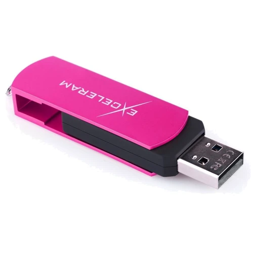 USB-флешка eXceleram 64GB P2 Series USB 2.0 Rose/Black (EXP2U2ROB64) фото 4