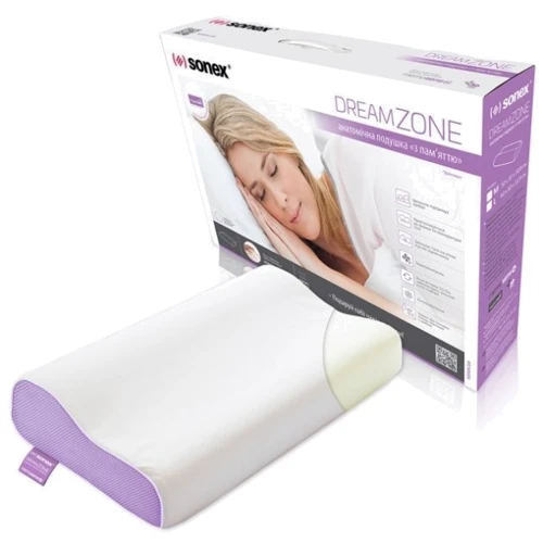Подушка Sonex DreamZone 40х60х11 см белая (SO102201): Наполнитель вспененный материал (ортопедическая пена)