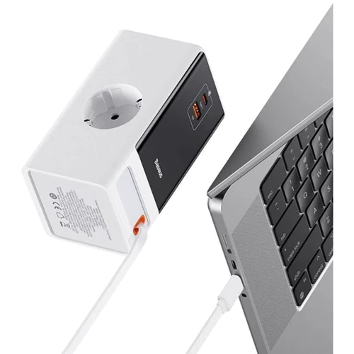 Зарядний пристрій Baseus Wall Charger 2AC+USB+USB-C PowerCombo PowerStrip Retractable-C 65W White (PSLR000602): Тип сетевое