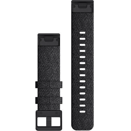 Ремешок Garmin QuickFit 20mm Watch Bands Heathered Black Nylon with Black Hardware (010-12875-00): Цвет черный