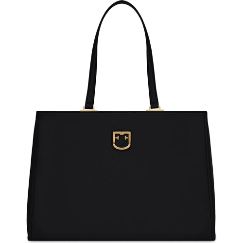Женская сумка тоут Furla Belvedere M черная (1008016)