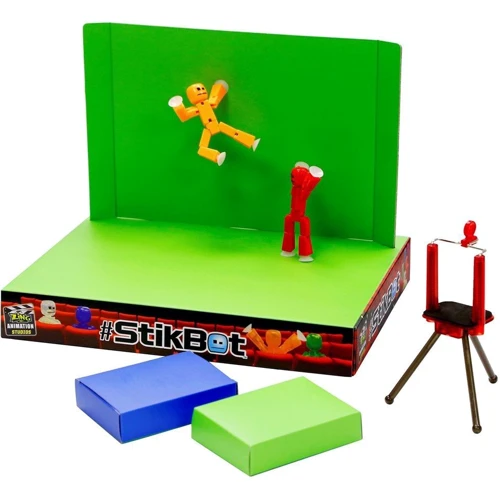 Игровой набор для анимационного творчества Stikbot S1 – Студия Z-Screen (2 экскл. фиг.,штатив,сцена): Пол Унисекс