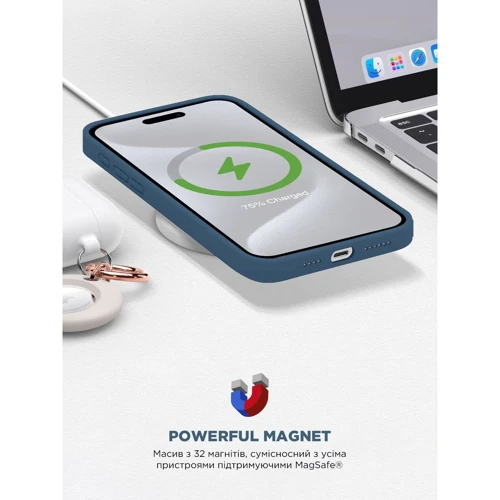 Чохол для iPhone ArmorStandart ICON2 MagSafe Storm Blue для iPhone 15 Pro Max (ARM72754) фото 8