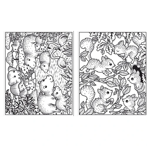 Animals Magic Painting Book / Книга розмальовка Чарівний розпис тварин: Кількість сторінок 32