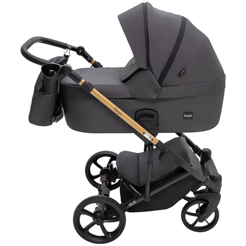 Коляска 2 в 1 Bair Onyx Soft OS-747 черный (680957): Ширина шасси 58.5 см