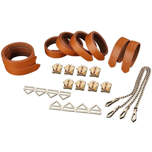 Набор из 8 ремней для связывания LOCKINK 8-Bondage-Straps Restraint Set - Brown