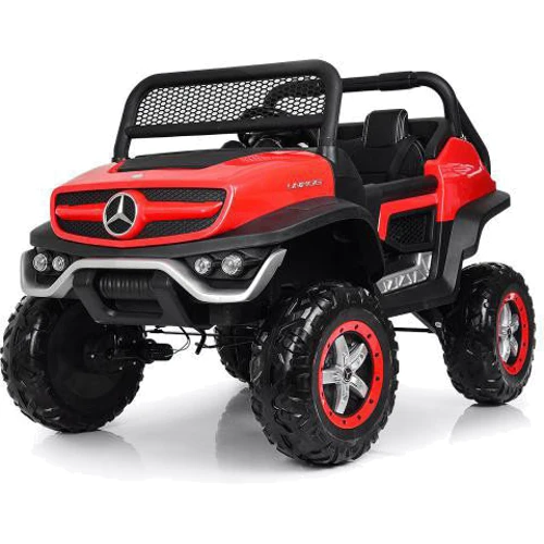 Детский двухместный электромобиль Джип Bambi Racer Mercedes, красный (M 4133EBLR-3)