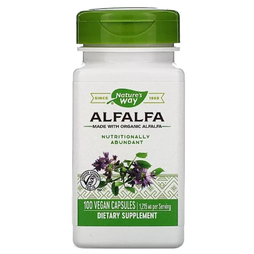 Nature's Way Alfalfa Young Harvest Люцерна 405 мг 100 капсул