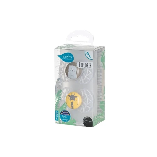 Пустышка Nuvita 7087 Air55 Explorer симметричная 6m+ 2 шт (NV7087N) фото 5