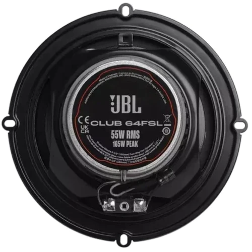 Автоакустика JBL CLUB 64FSL: Мощность номинальная, Вт 55