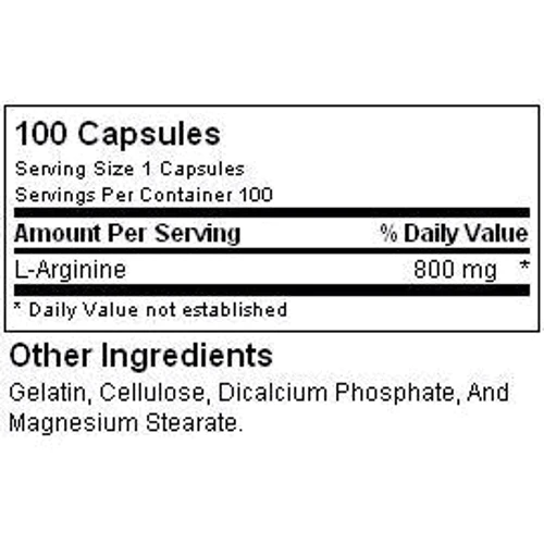 Аминокислота для спорта Ultimate Nutrition Arginine Power 100 caps: Вкус Без вкуса