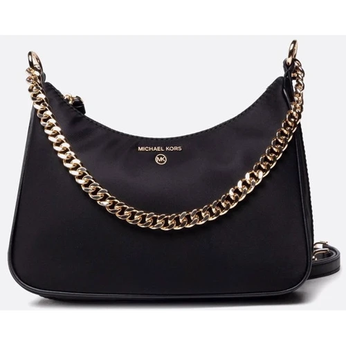 Женская сумка хобо Michael Kors JET SET CHARM MD CONV POUCHETTE XBODY черная (32F1GT9C8C001)