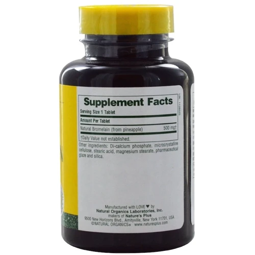 Nature's Plus, Bromelain, 500 mg, 90 Tablets (NTP4409)