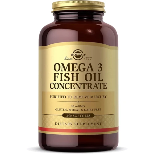 Solgar Omega-3 Fish Oil Concentrate 1000 mg, 240 Softgels