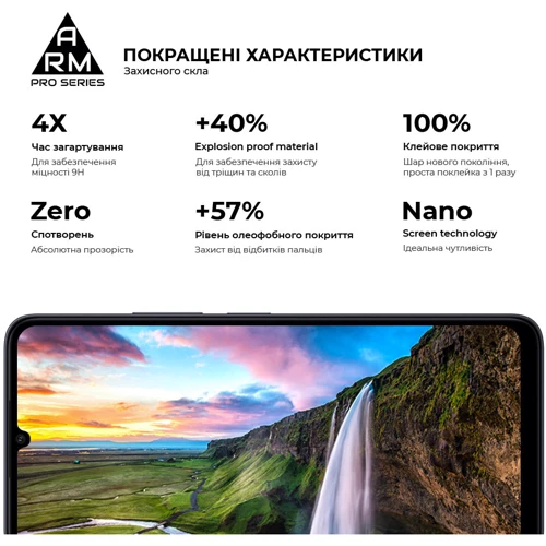Аксессуар для смартфона ArmorStandart Tempered Glass Pro Black for Xiaomi Redmi 13C / Poco C65 (ARM73151): Цвет черный