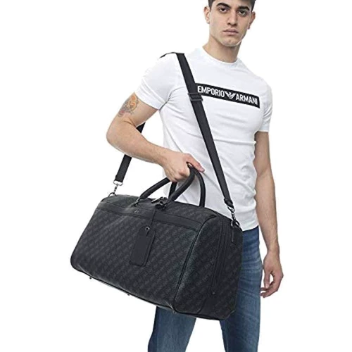 Дорожня сумка Guess Vezzola Weekender чорна (TMVEZLP1135-BLA): Фактура Матовая, Зернистая