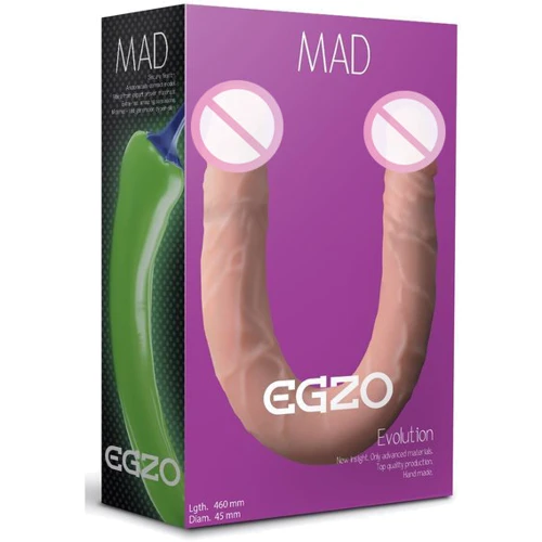 Фаллоимитатор двухсторонний Egzo DL002 46х4.5 см
