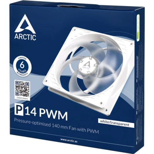 Кулер Arctic P14 PWM White/Transparent (ACFAN00223A): Тип вентилятор