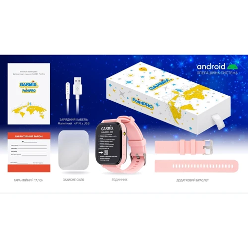 Смарт-часы GARMIX PointPRO-300 LTE Pink: Время работы 2 дня