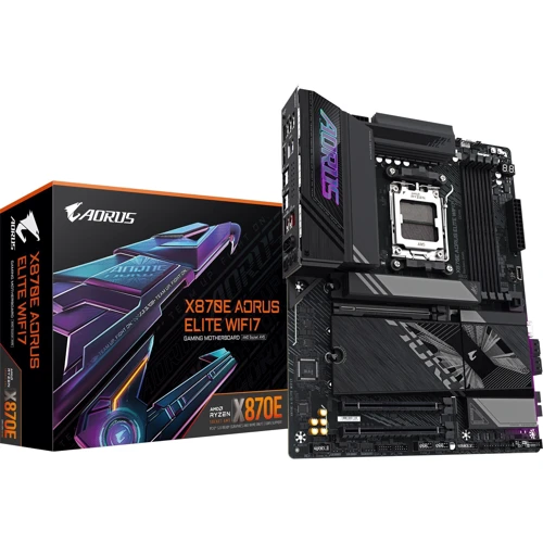 Gigabyte X870E AORUS ELITE WIFI7: Роз'єми на задній панелі Ethernet RJ-45, HDMI, Thunderbolt, USB 3.2 Gen 1, USB 3.2 Gen 2, USB 2.0