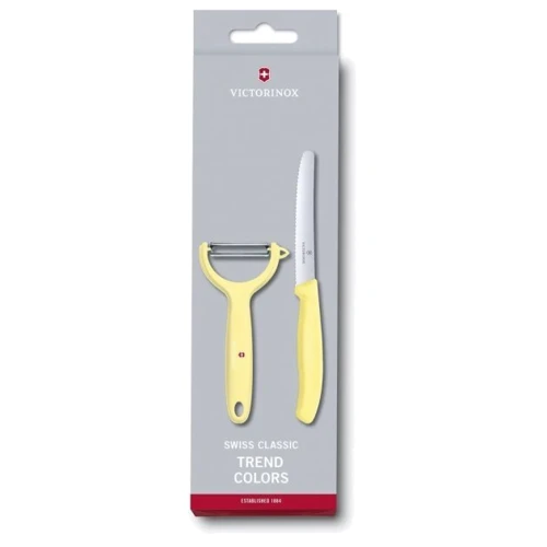 Набір кухонних ножів Victorinox SwissClassic Paring Set 2 пр. (6.7116.23L82): Метериал леза нержавеющая сталь