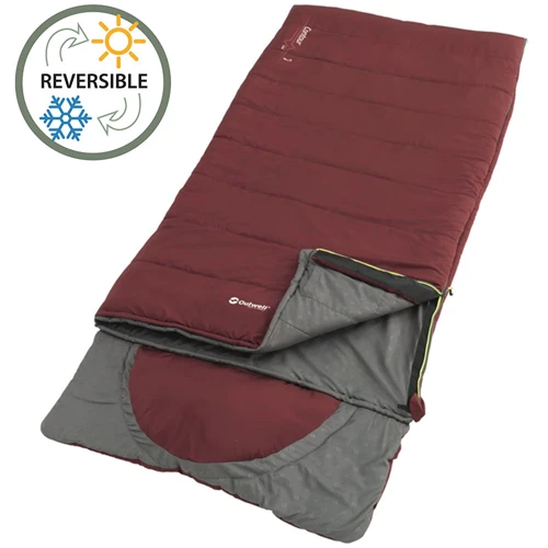 Спальный мешок Outwell Contour Lux Reversible/-3°C Red Right (230383): Наполнитель 1400 g Isofill, 100% polyester