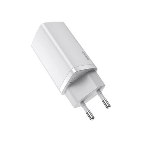 Зарядное устройство Baseus USB-C Wall Charger GaN2 Lite 65W White (CCGAN2L-E02): Особенности Power Delivery (PD), Быстрая зарядка, USB-C