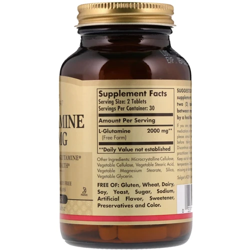 Solgar L-Glutamine 1000 mg 60 Tablets: Тип Глютамины