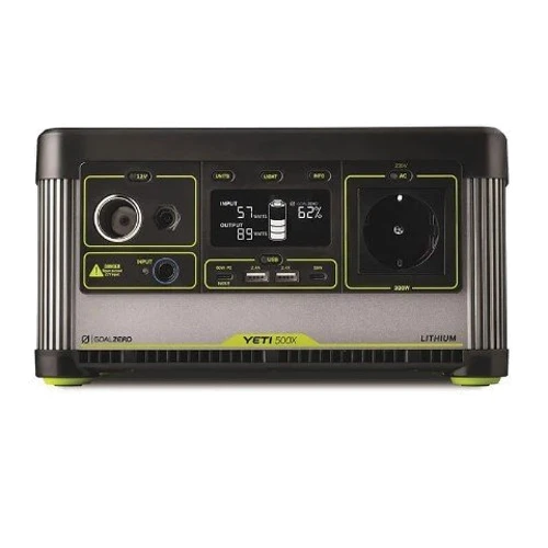Зарядная станция Goal Zero Yeti 500X 300W/505Wh Portable Power Station: Емкость аккумулятора, Вт/ч 505