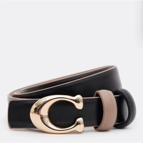 Женский ремень Borsa Leather двусторонний бежевый/черный (CV1ZK-119be-beige/black): Пол Женский