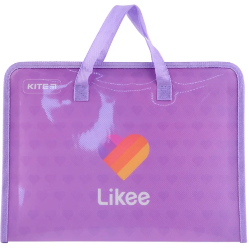 Папка-портфель на блискавці Kite Likee 1 відділення A4 (lk22-202)