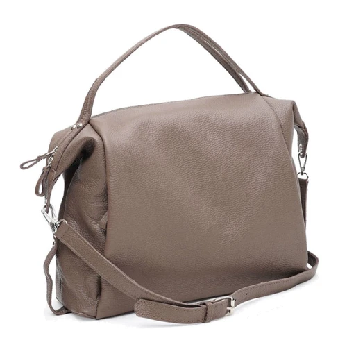 Женская сумка саквояж Ricco Grande коричневая (1l975taupe-taupe)