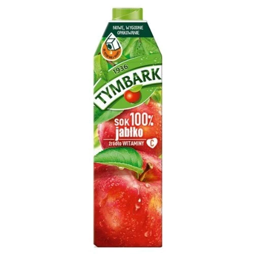 Сок Tymbark яблочный 100%, 1л