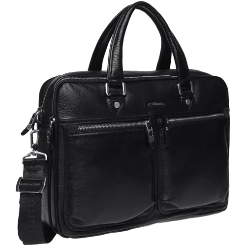 Мужская сумка мессенджер Giorgio Ferretti черная (3703q11-black): Страна производитель Италия