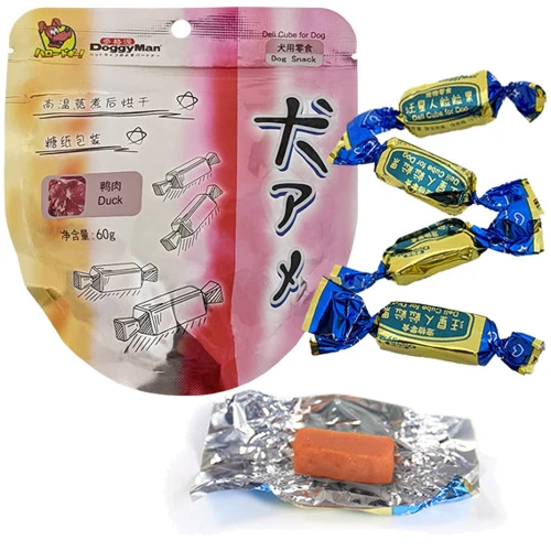 Лакомство для собак DoggyMan Deli Cube Duck конфеты кубики с уткой 60 г (56182)