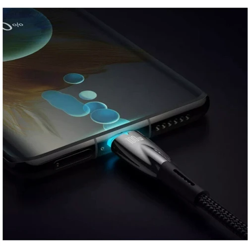 Кабель Baseus Cable USB-C to USB-C Glimmer Series Fast Charging 100W 2m Black (CADH000801) фото 4
