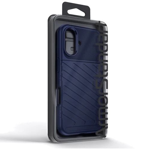 Чохол для iPhone ArmorStandart TPU Rhino Blue для iPhone 16 (ARM82278): Матеріали Термополиуретан