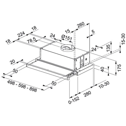 Витяжка Franke Flexa FTC 632L GR/XS (315.0547.796): Тип монтажу Вбудований