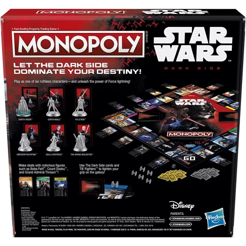 Настільна гра Hasbro Monopoly: Star Wars Dark Side EN Англійською мовою: Виробник Hasbro