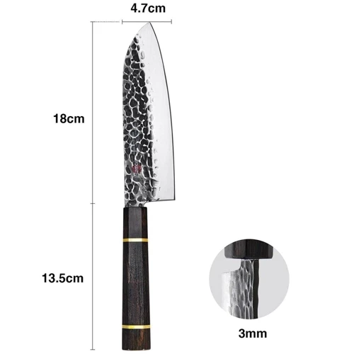 Ніж сантоку Fissman Kensei Bokuden 18см (2553): Рукоятка Композитное стекловолокно