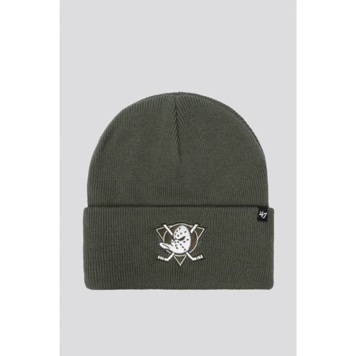 Шапка мужская 47 Brand Nhl Anaheim Ducks зеленая (H-HYMKR25ACE-MSB)
