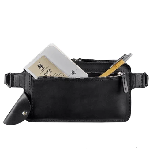 Сумка поясная BlankNote DROPBAG MAXI (Кожа Crazy Horse) графит - черная (BN-BAG-20-g-kr): Тип Сумки