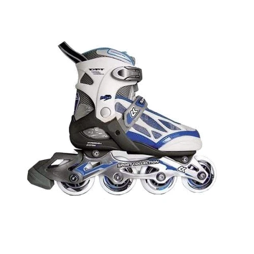 Роликовые коньки СК POLO NEW BLUE р.27-30: Расположение колес in-line
